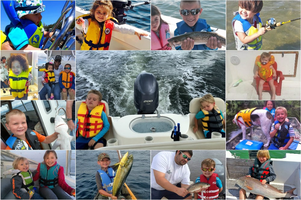 Children Wearing Life Jackets