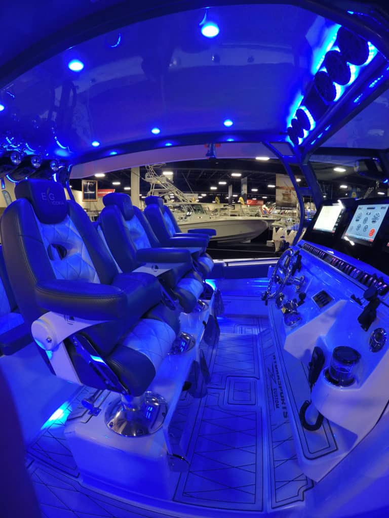 World's Most Expensive Center Console Fishing Boat — helm