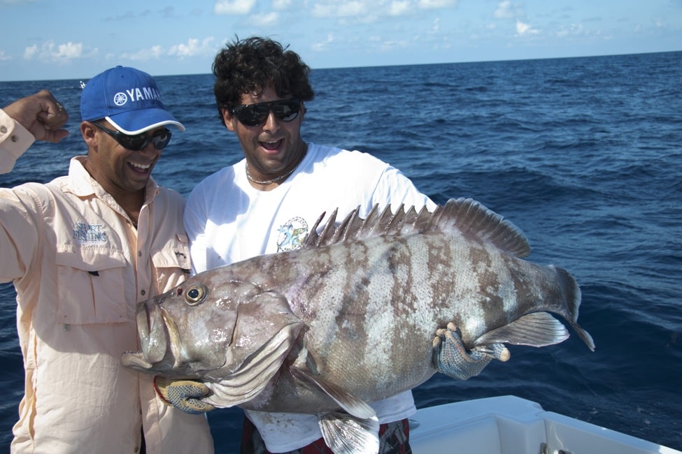 Best fishing vacation the Bahamas yellowed grouper