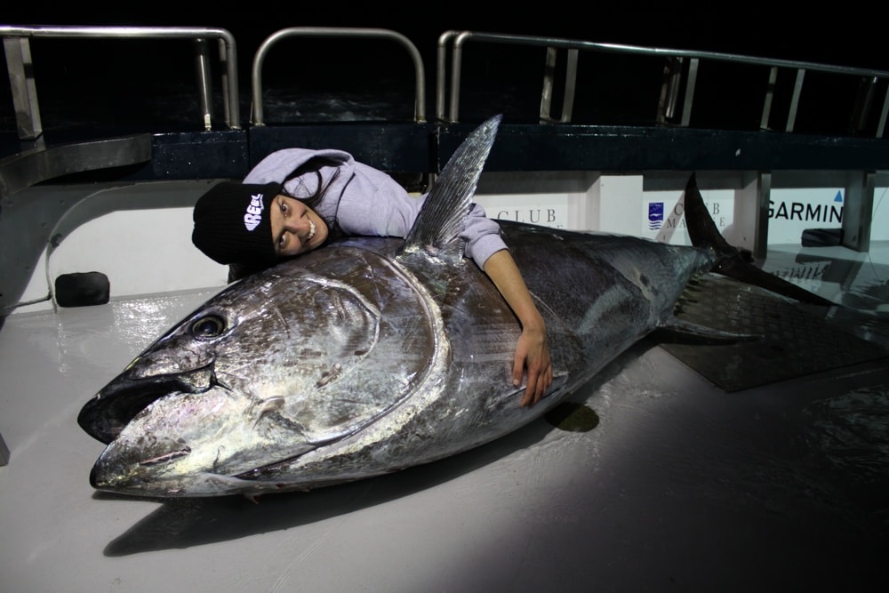 biggest tuna Pacific bluefin fishing Cova Rosa New Zealand