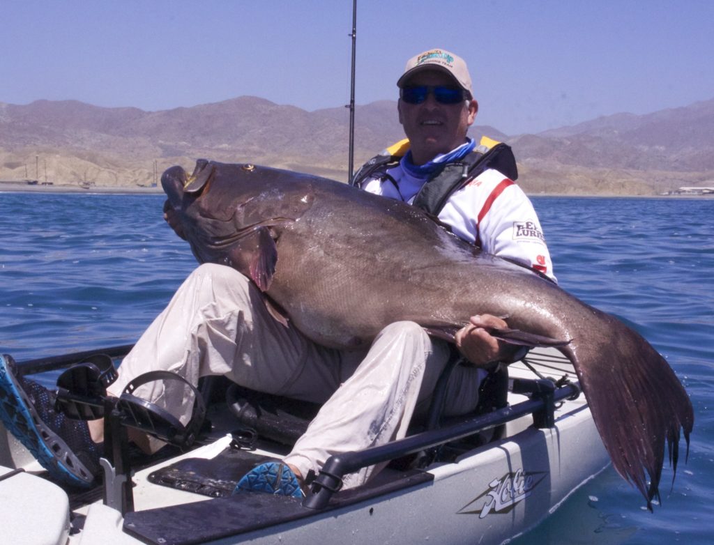 Kayak fishing Cedros Island, Baja -- new world-record broomtail grouper
