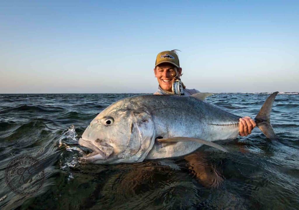 Fishing Africa's Red Sea off Sudan - Huge Giant Trevally on Fly