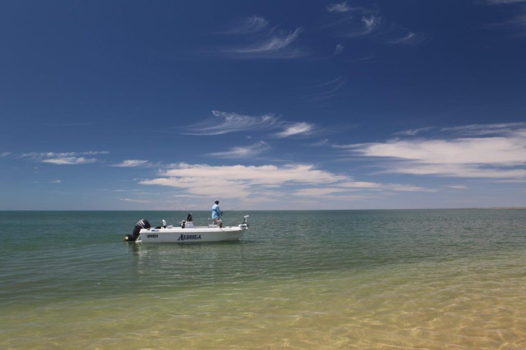 Saltwater flyfishermen in Australia