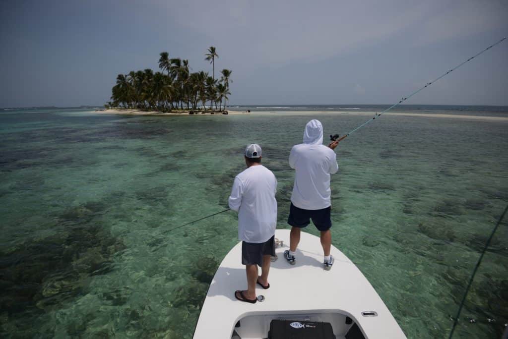 San Blas Islands Panama fishing fishermen casting lures