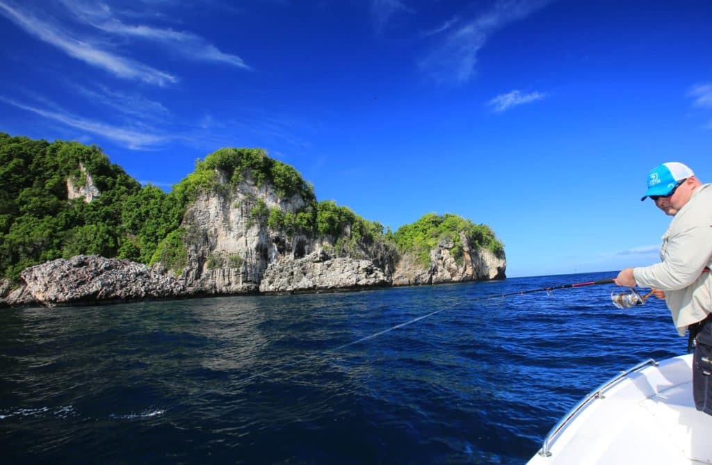 Amazing Papua New Guinea landscape while fishing