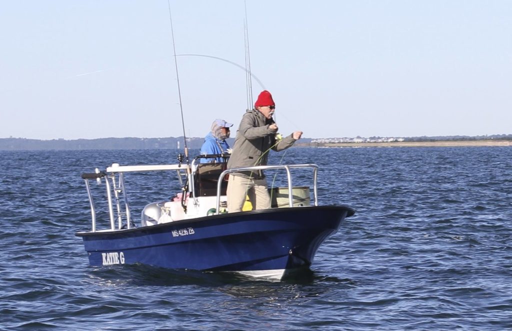Best fishing vacation Cape Cod, Massachusetts, boat angler