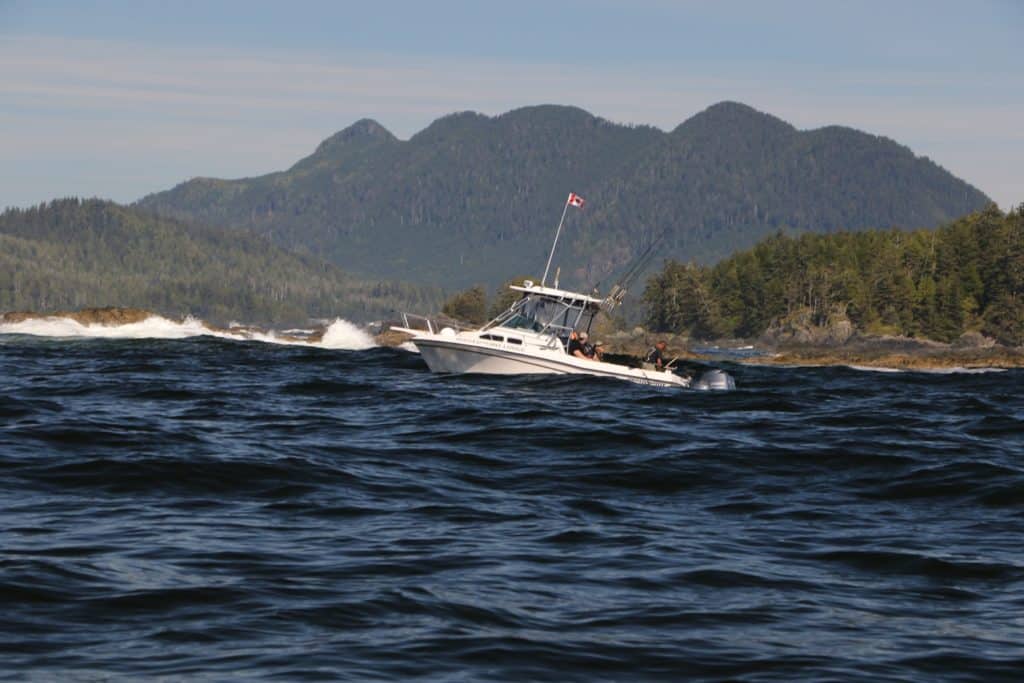 Fishing British Columbia's Spectacular Coast - trolling for salmon
