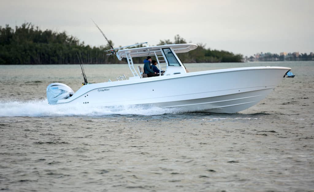 EdgeWater 340CC running nearshore