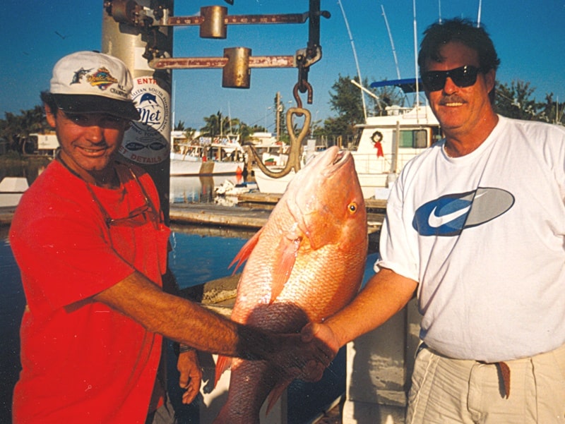 Mutton snapper fish IGFA world-record deep sea fishing