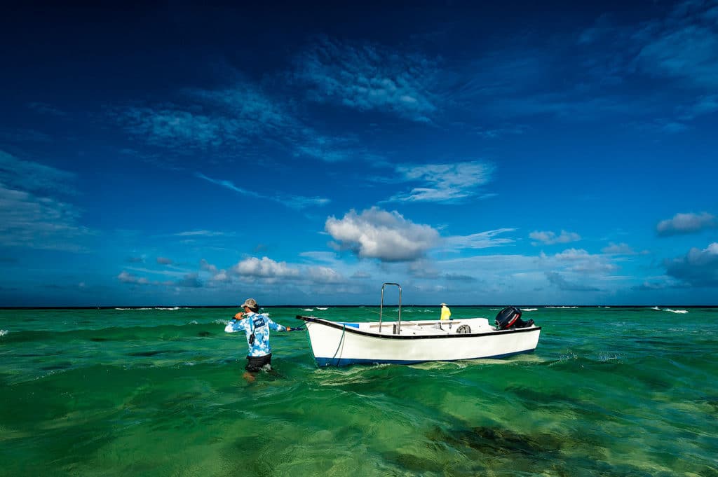 Dazzling fishing photography of Henry Gilbey - working a Seychelles flat