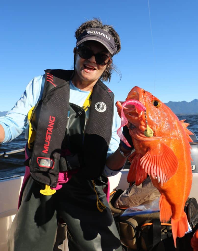 Fishing British Columbia's Spectacular Coast - a yelloweye rockfish