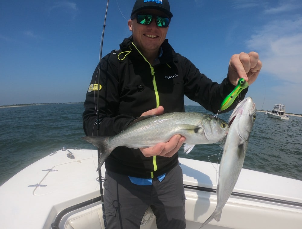 Popping for Bluefish on New York Flats