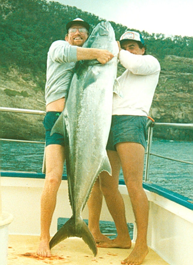 Southern yellowtail fish IGFA world-record deep sea fishing