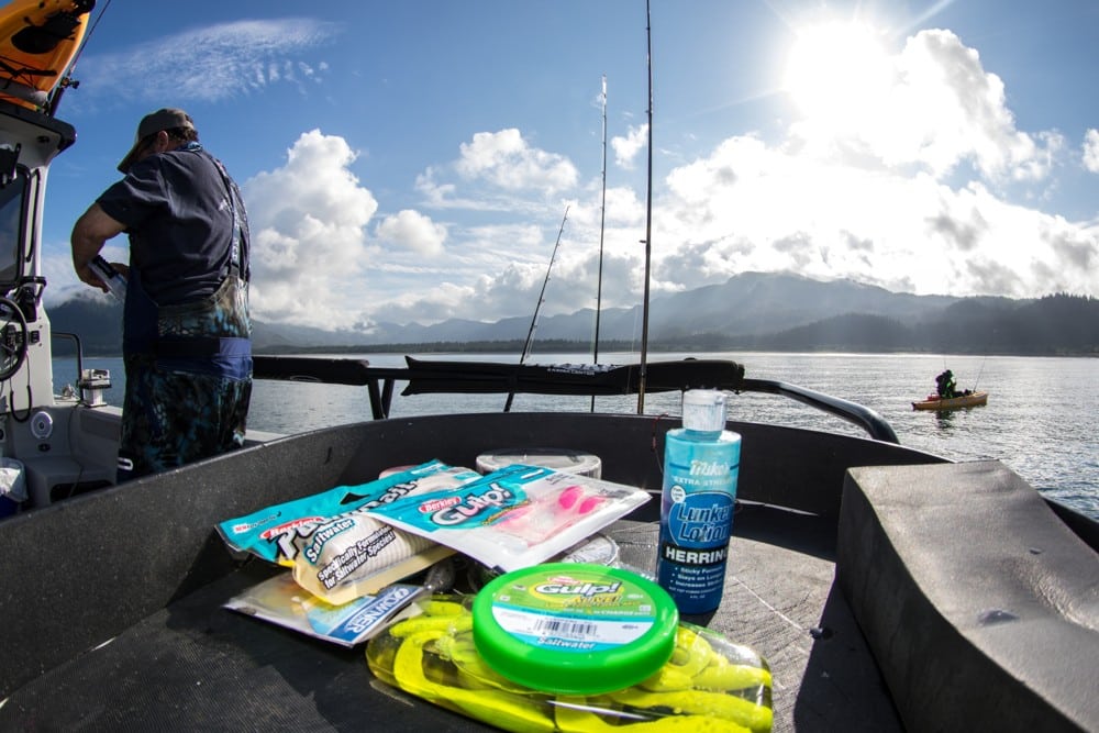 Gulp! soft tails were deadly on salmon