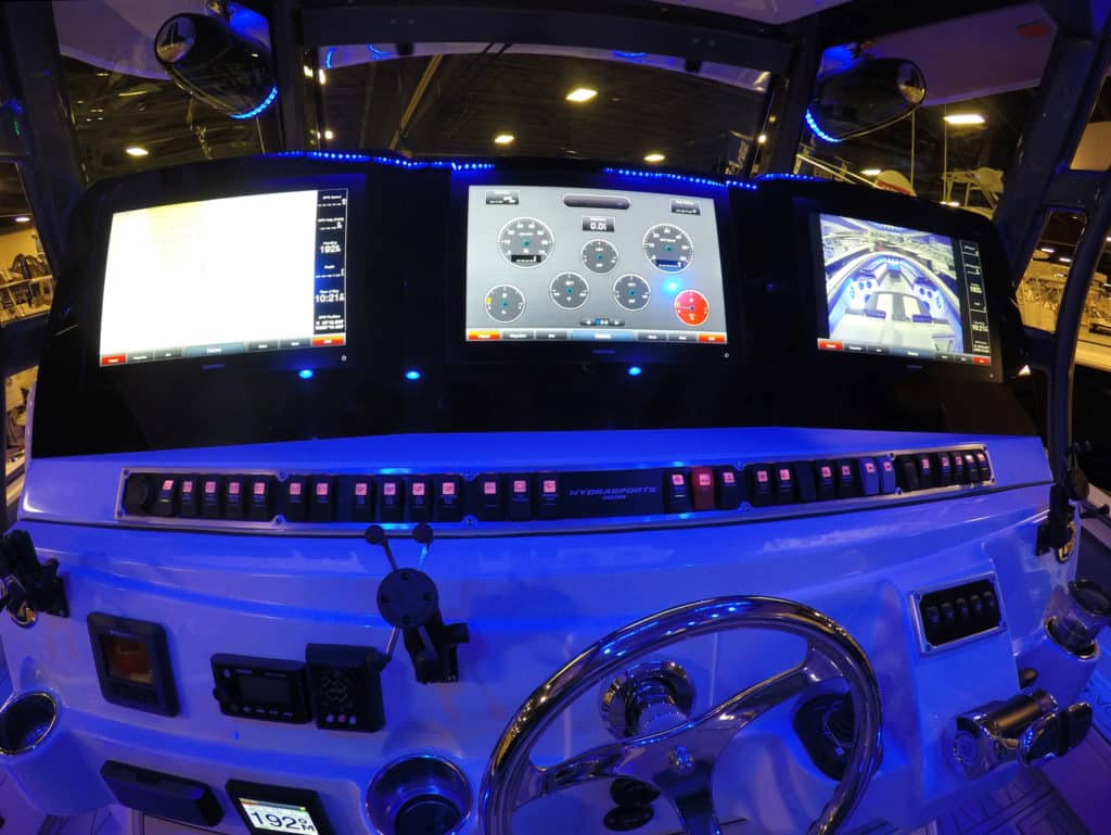 World's Most Expensive Center Console Fishing Boat — helm electronics