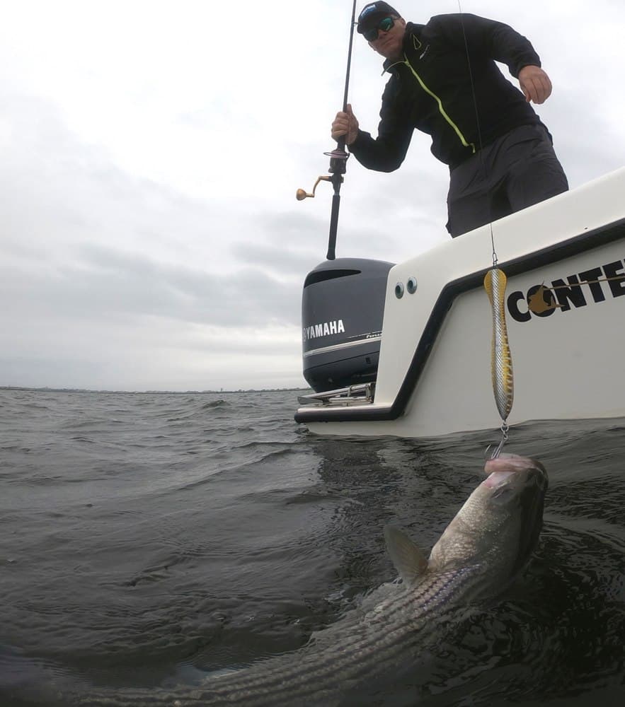 Popping for Bluefish on New York Flats