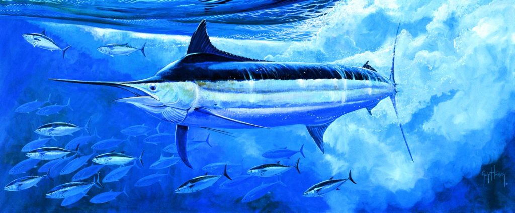 BLACK BEAUTY marine painting by Guy Harvey