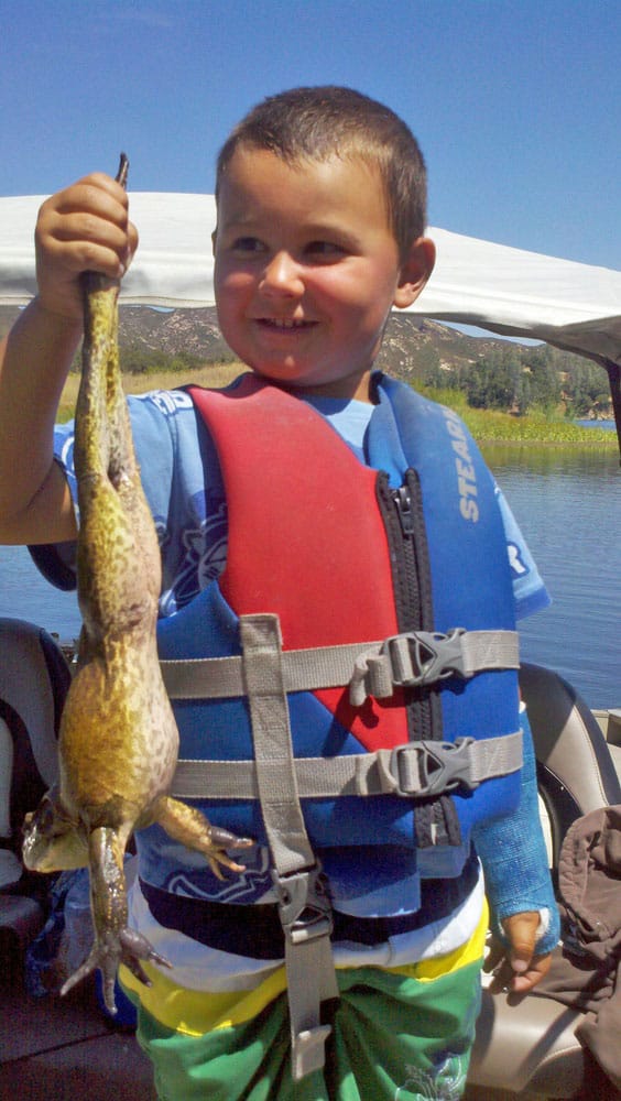 Chid in a life jacket