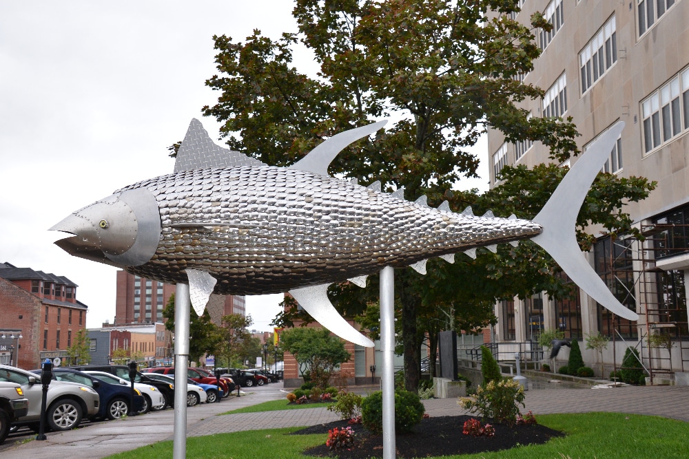 Charlottetown PEI bluefin tuna fish sculpture