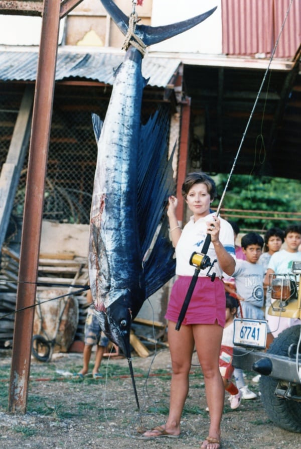 Pacific sailfish fish IGFA world-record deep sea fishing