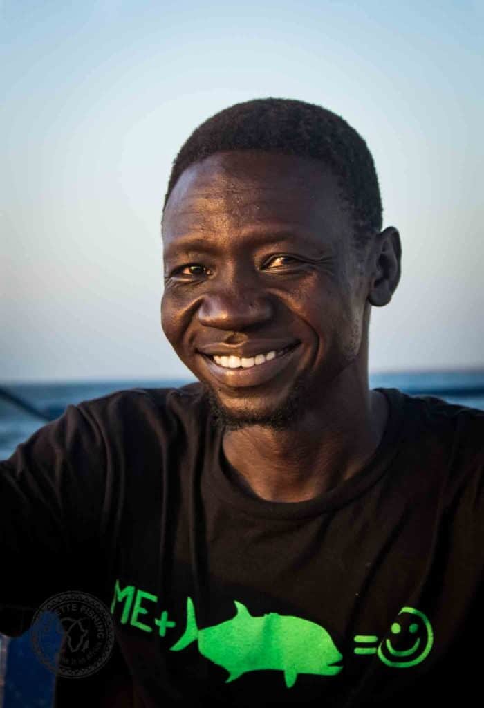 Fishing Africa's Red Sea off Sudan - friendly Sudanese man