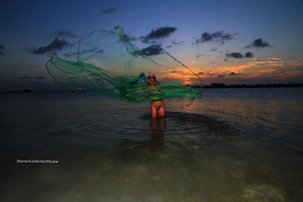 throwing castnet