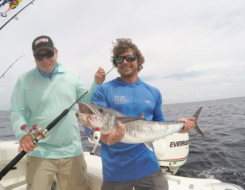 Kingfish grabs a deep jig