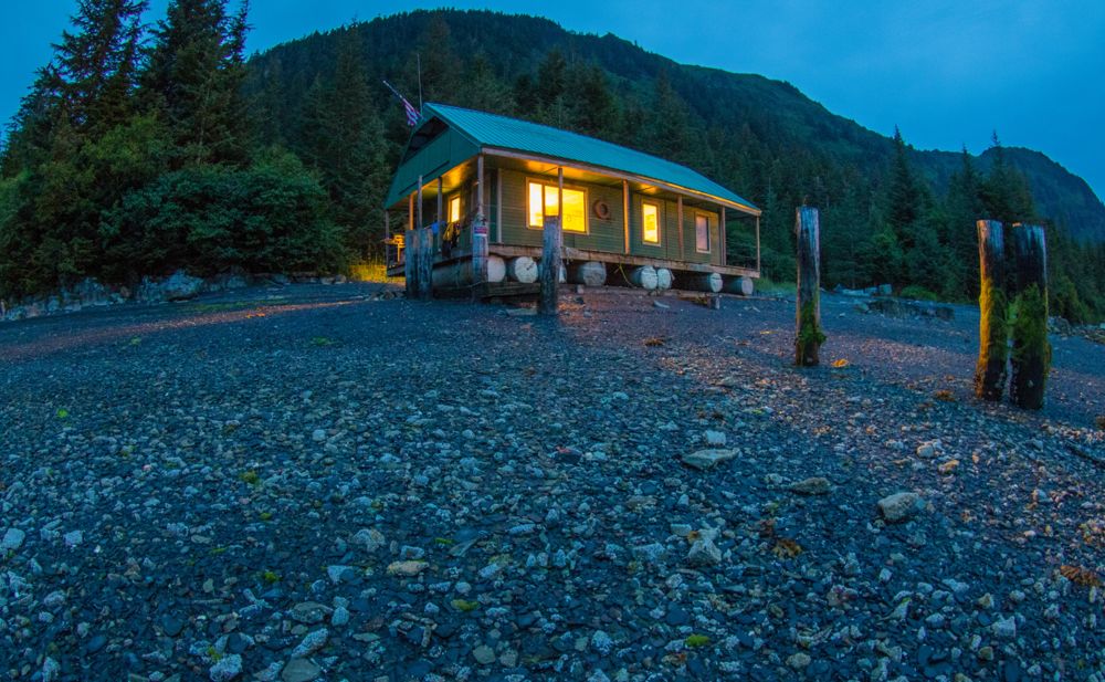 Outbuilding at Jumping Salmon Lodge, Alaska