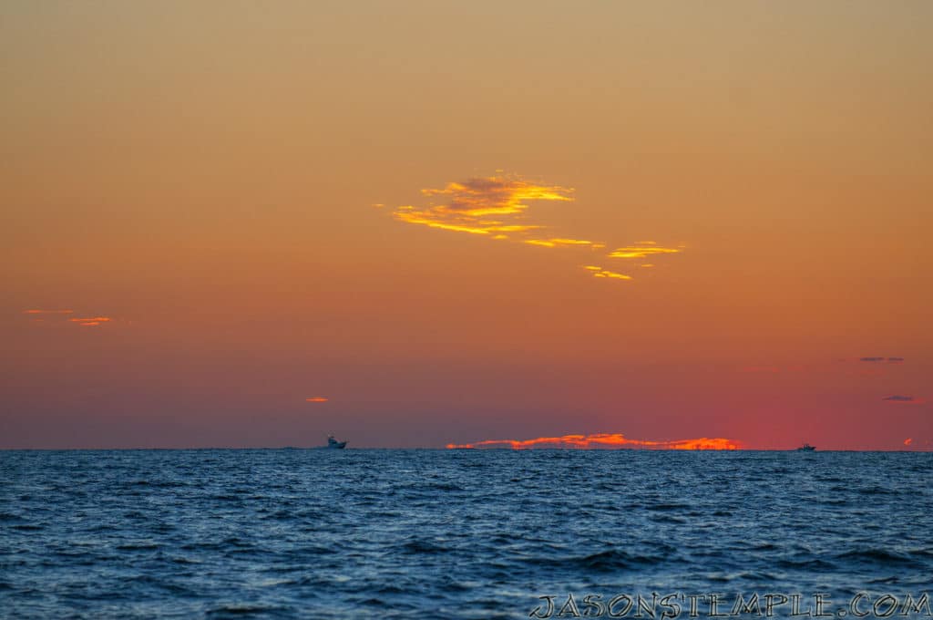 Ocean City Maryland sunrise sportfishing boats