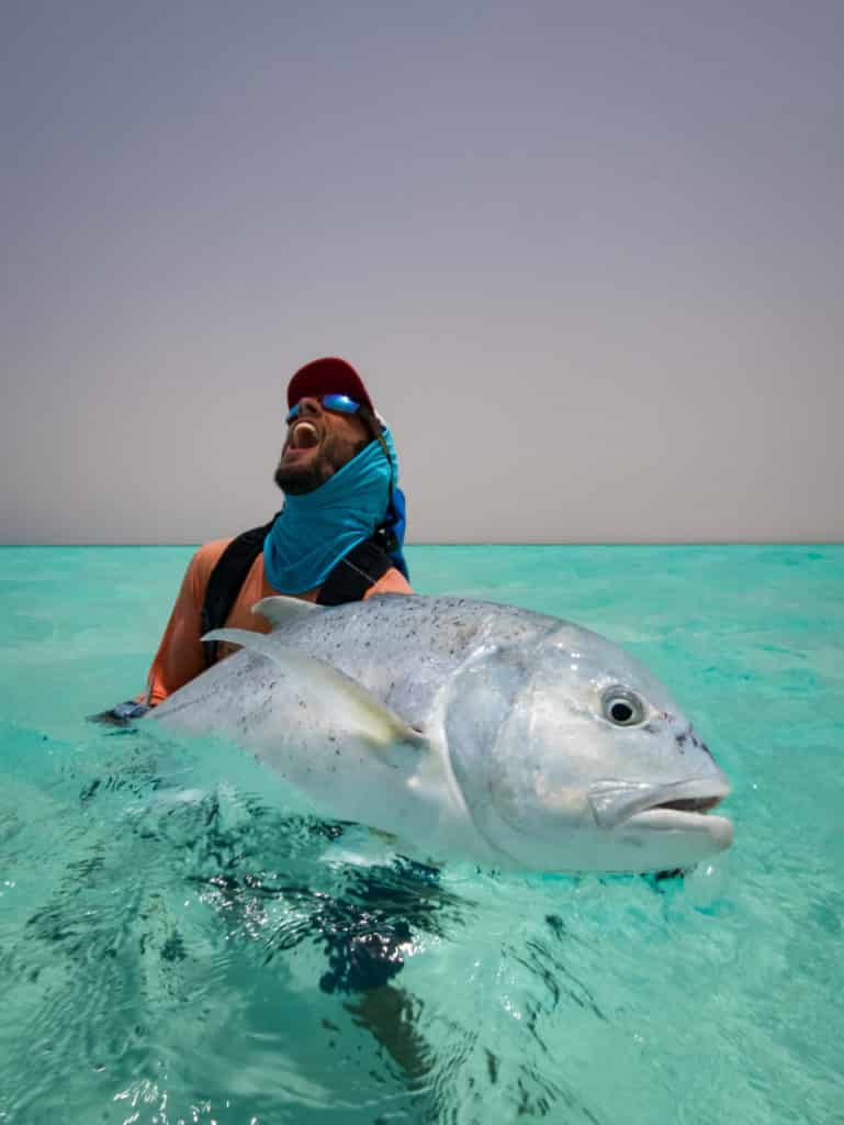 Giant trevally fishing Red Sea