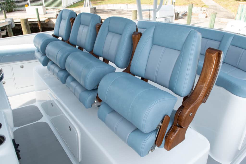 Yellowfin 54 Offshore helm seating