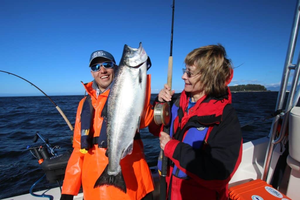 Fishing British Columbia's Spectacular Coast - a chinook salmon