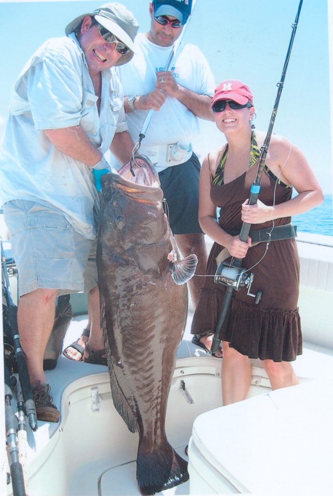 93 1/2-POUND BLACK GROUPER, 80-POUND LINE CLASS