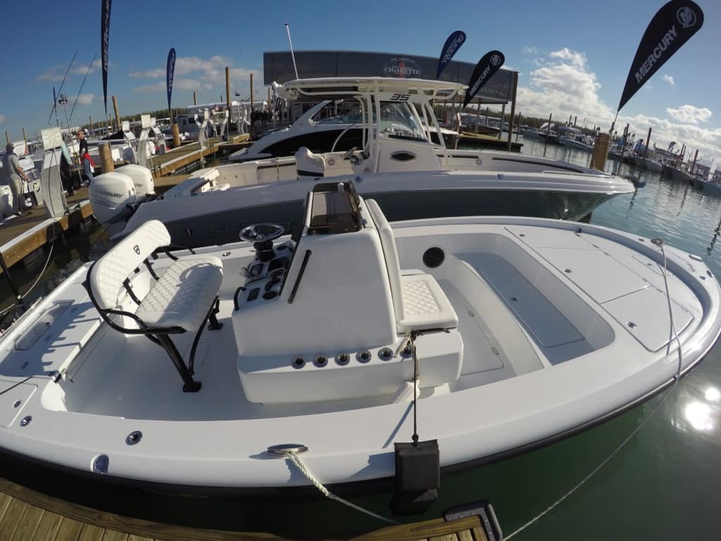 BARKER BOATWORKS 26 CALIBOGUE BAY (dockside, wide-angle view)