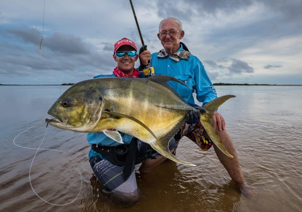 Fishing Gabon's Breathtaking Beaches - a trophy longfin jack