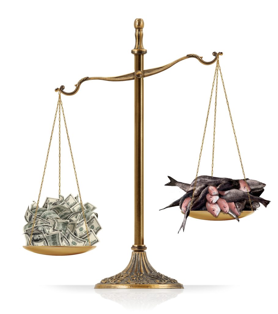 Fishy scales of justice reflect corruption in federal management