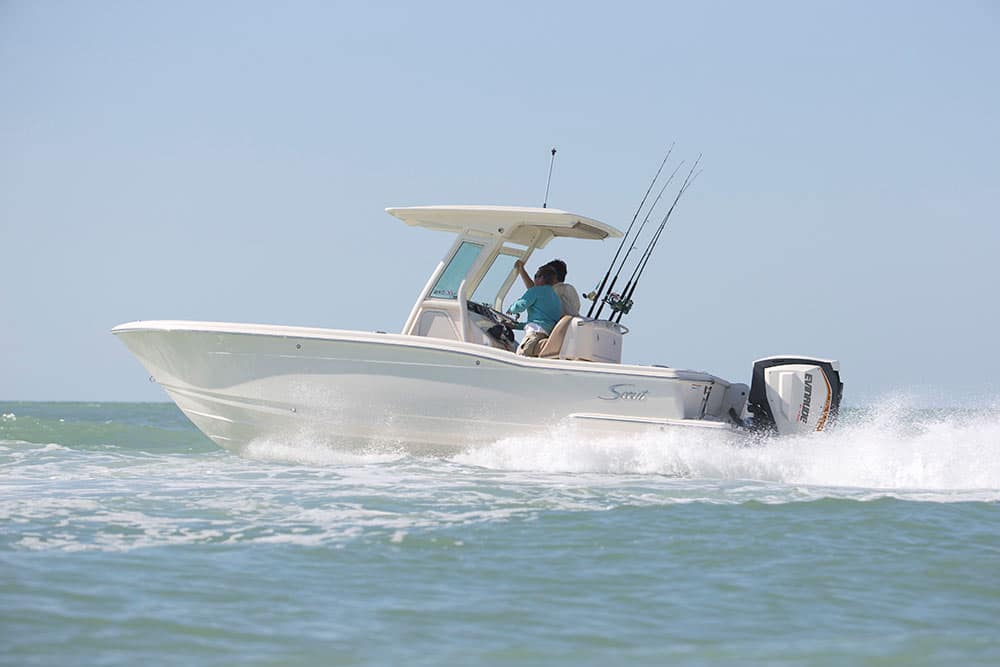 Scout Center Console with Evinrude Power