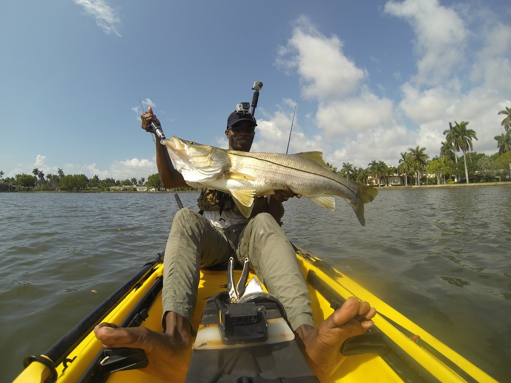 Snook Fishing Photo on Kayak