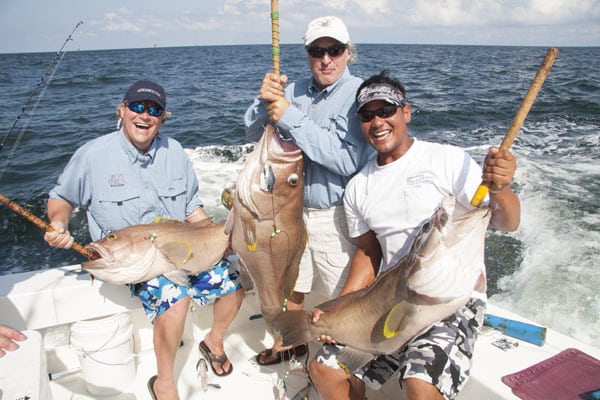 38 - olander - brace of yellowedge grouper, gulf.jpg