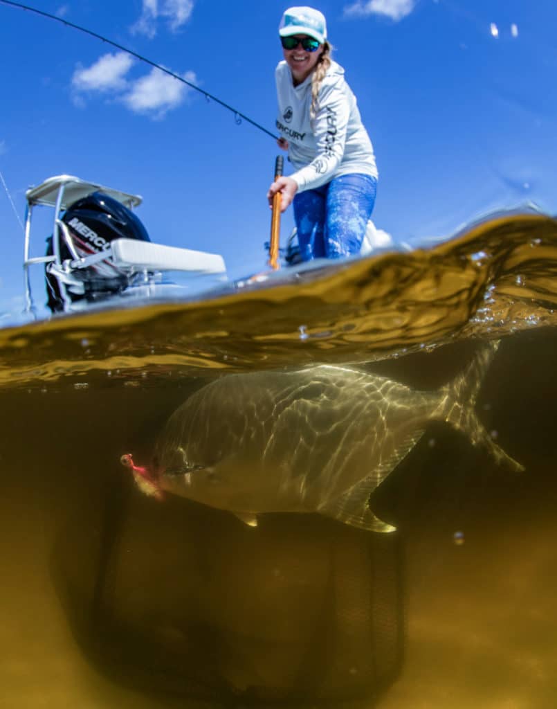 Pompano boatside in the Indian River