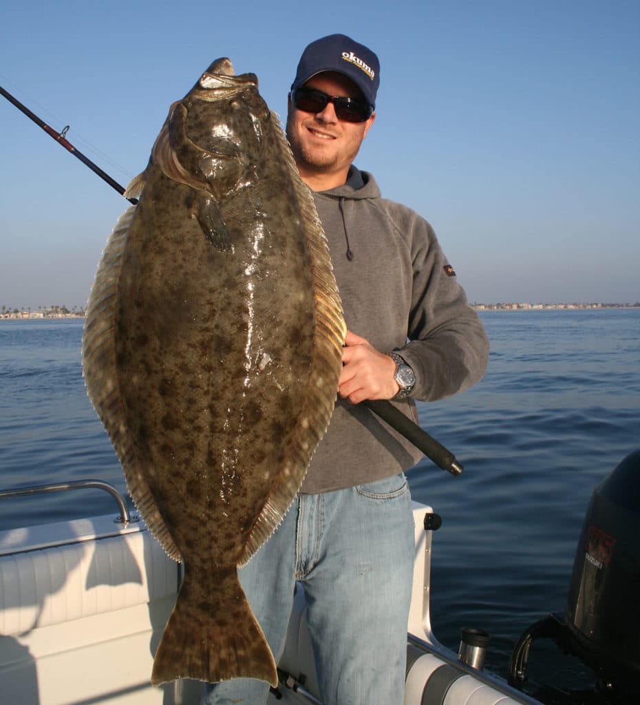 Adjoining Los Angeles and Long Beach harbors are fertile halibut grounds