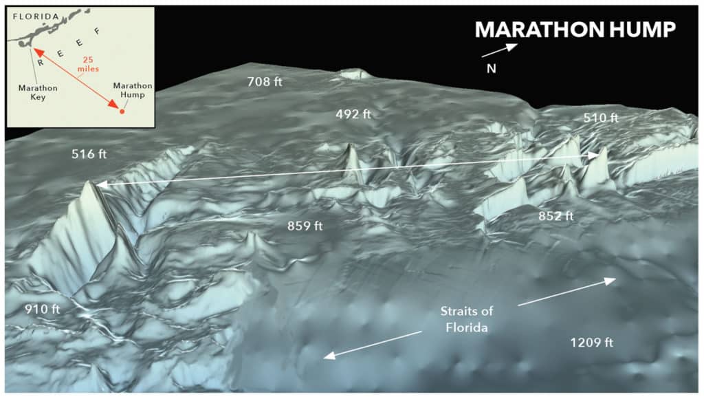 Marathon Hump contour map