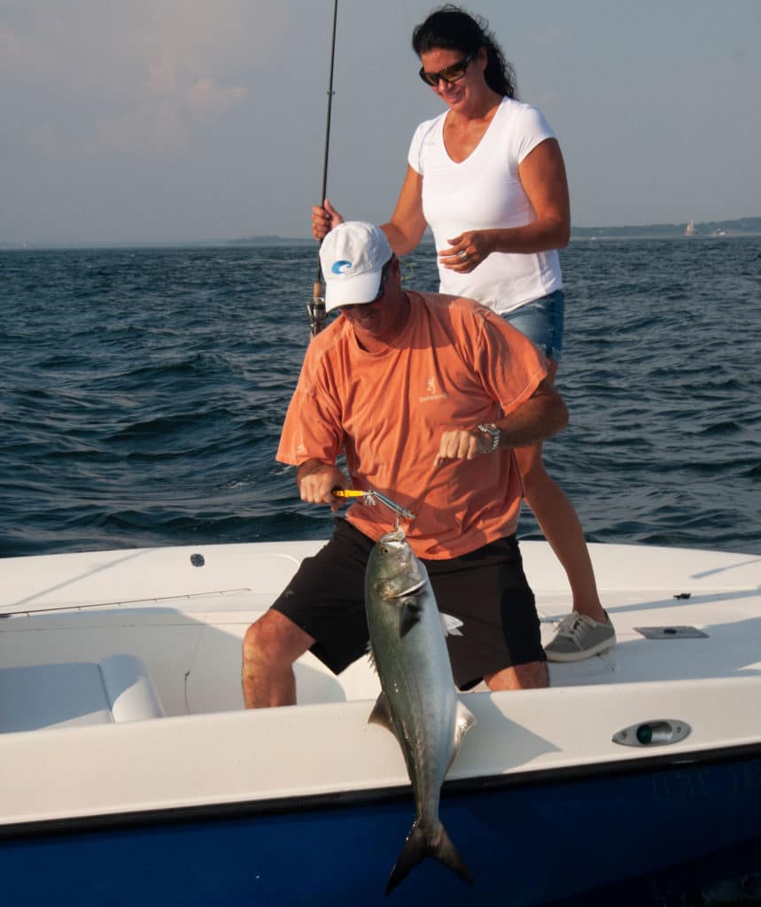 Monster Bluefish caught at the Race