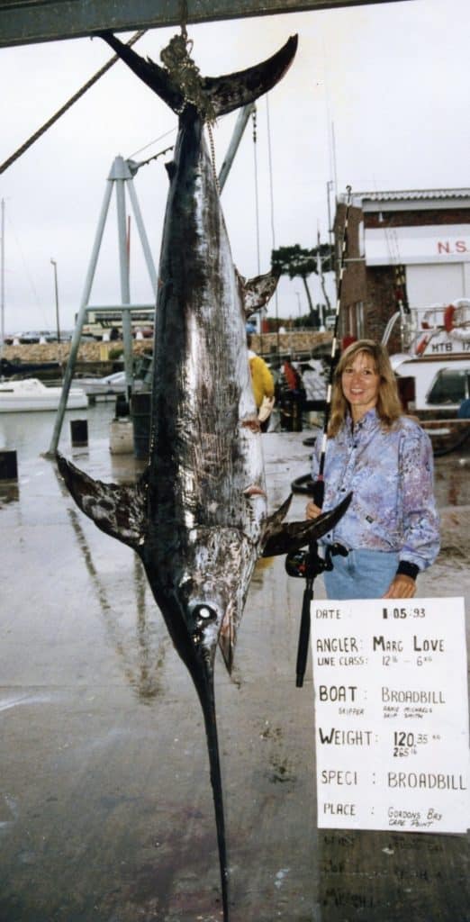 265-POUND, 5-OUNCE SWORDFISH, 12-POUND LINE CLASS