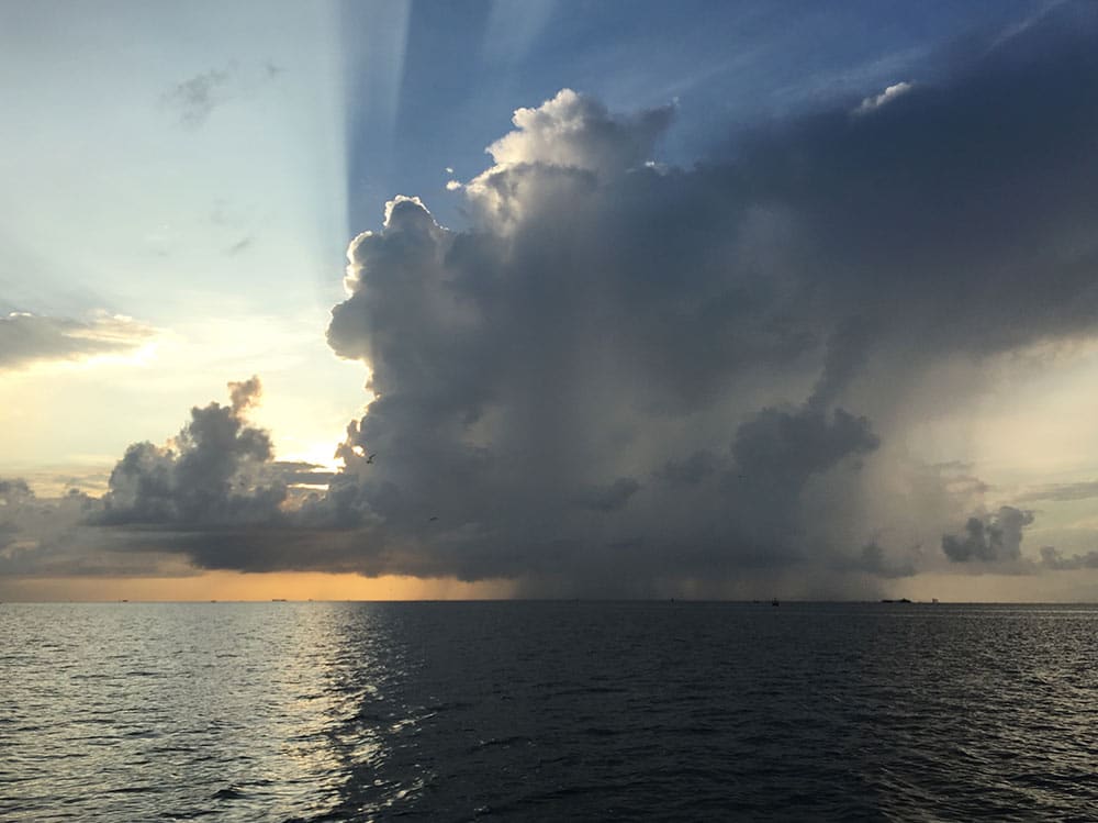 Clouds Move Across the Louisiana Delta