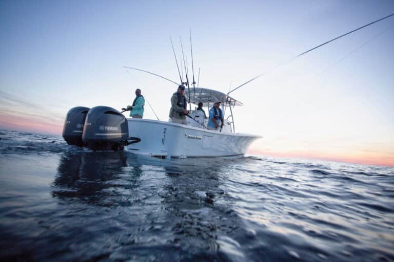 Multiple anglers fishing offshore