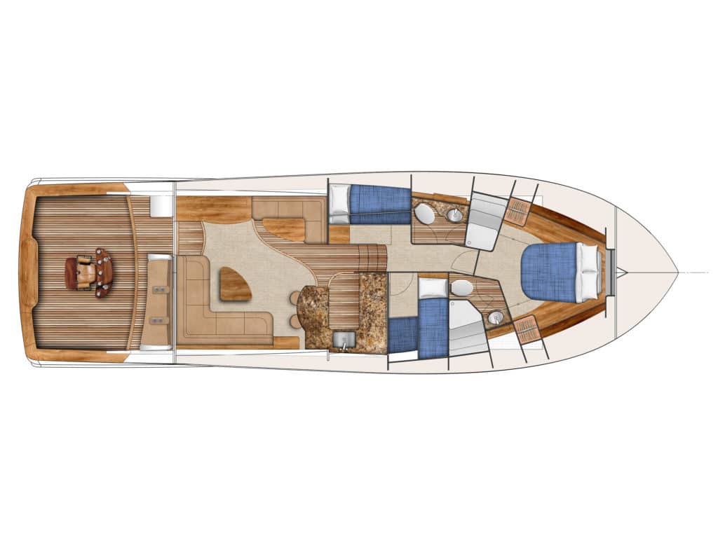 Albemarle 53 Spencer Edition interior layout