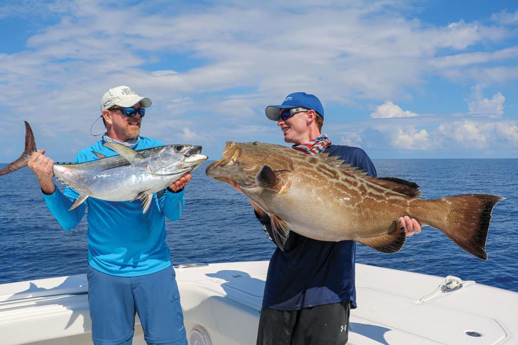 Gamefish caught on a cat offshore