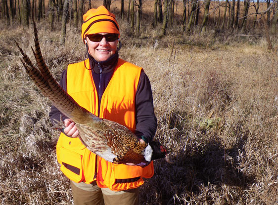 The author's successful pheasant hunt