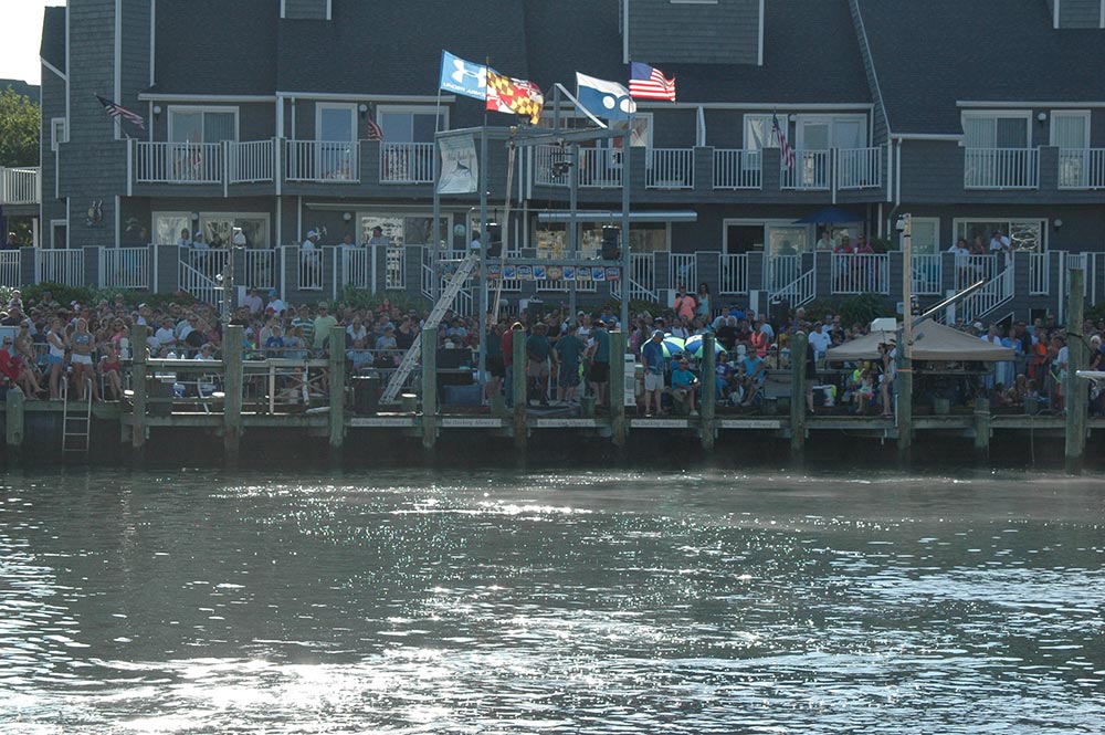 Weigh-in crowd at White Marlin Open